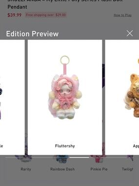 Pop Mart Skullpands x My Little Pony Series Fluttershy NIB